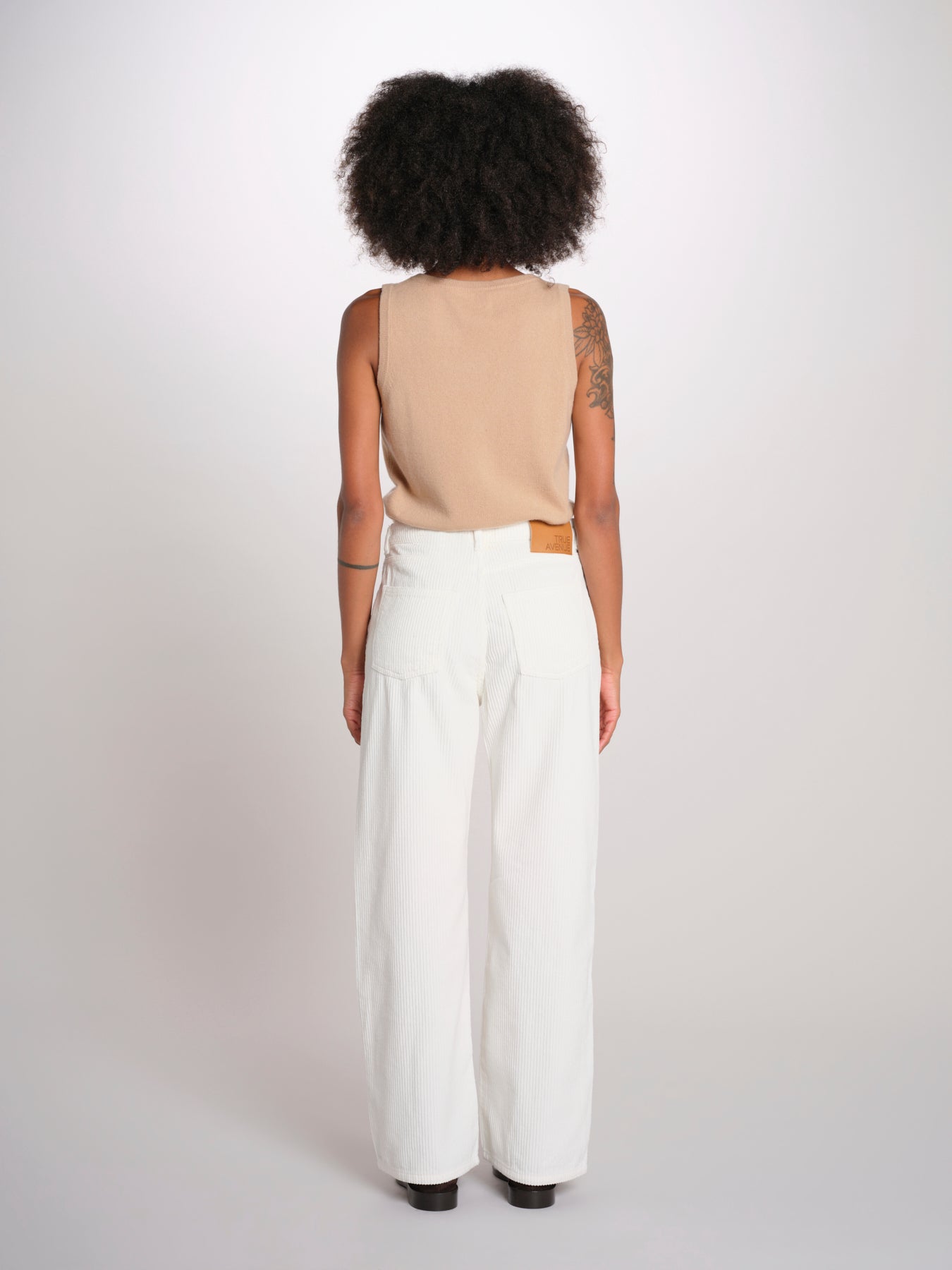 ZELDA pantalone dritto rocciatore ZELDA CORDUROY IVORY true avenue 