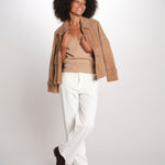 ZELDA pantalone dritto rocciatore ZELDA CORDUROY IVORY true avenue 