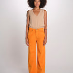ZELDA pantalone dritto rocciatore ZELDA CORDUROY MAPLE true avenue 