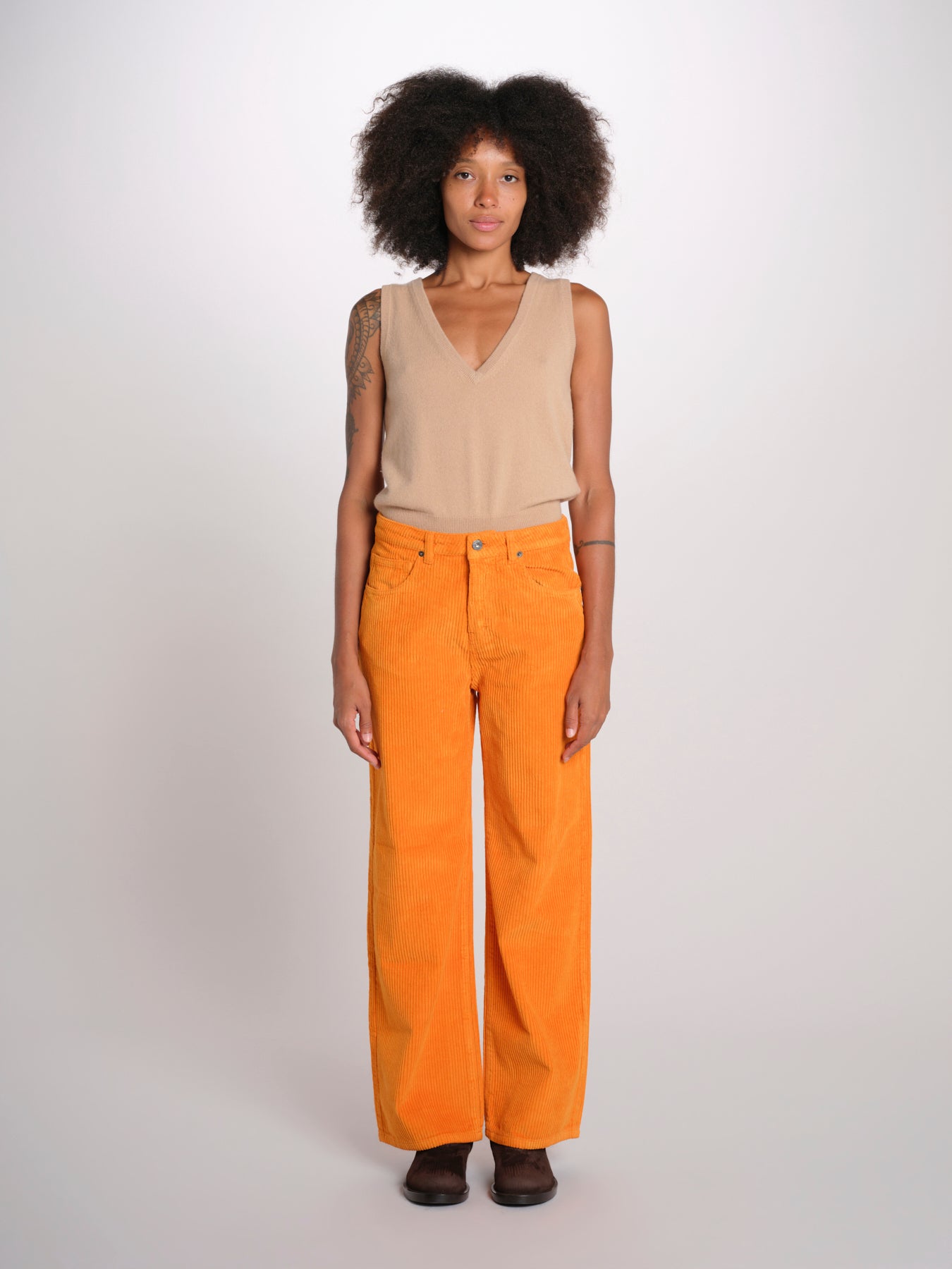 ZELDA pantalone dritto rocciatore ZELDA CORDUROY MAPLE true avenue 