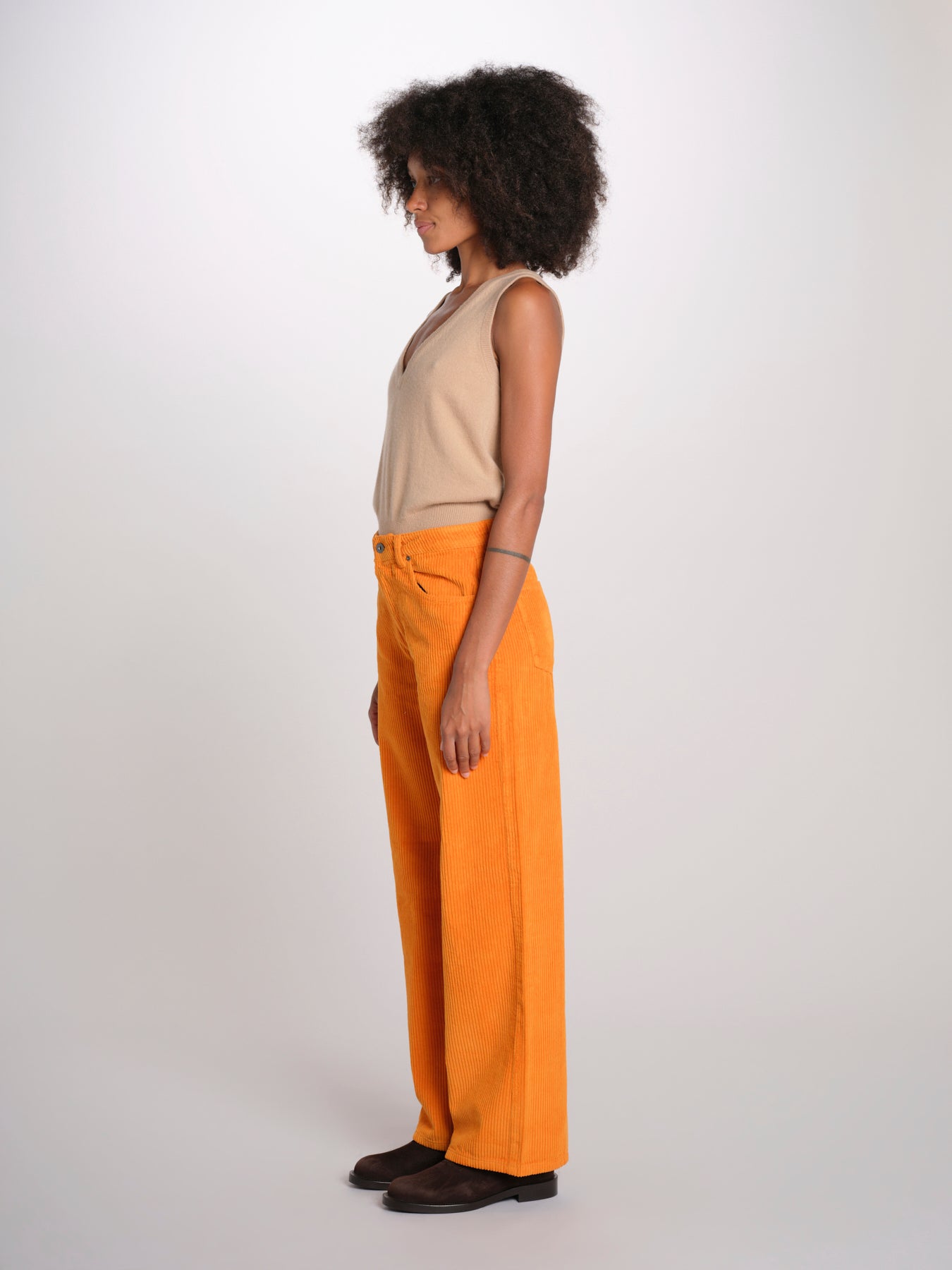 ZELDA pantalone dritto rocciatore ZELDA CORDUROY MAPLE true avenue 
