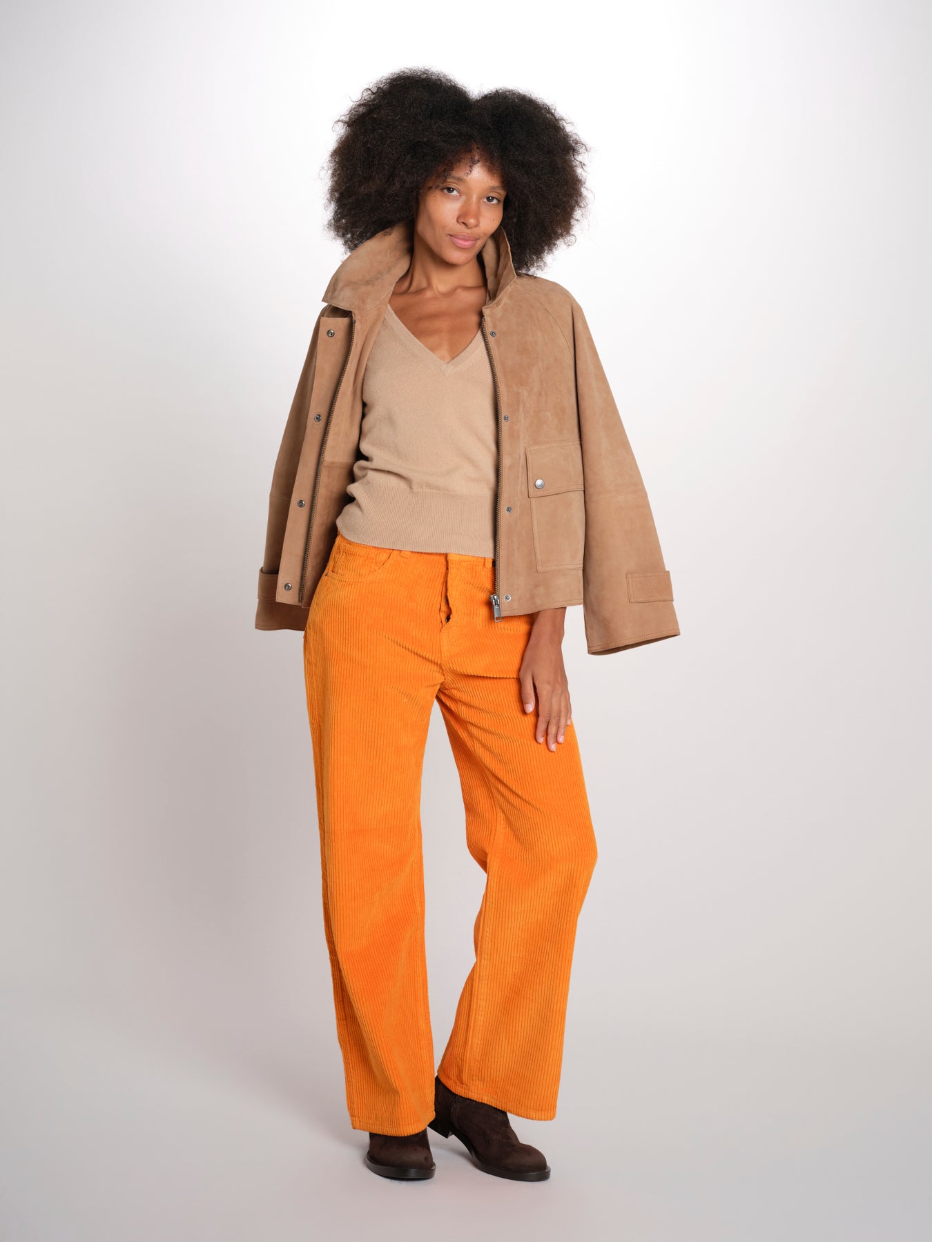 ZELDA pantalone dritto rocciatore ZELDA CORDUROY MAPLE true avenue 