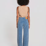 ZELDA pantalone dritto rocciatore ZELDA CORDUROY OLDBLUE true avenue 