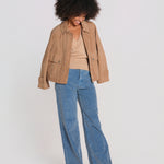 ZELDA pantalone dritto rocciatore ZELDA CORDUROY OLDBLUE true avenue 