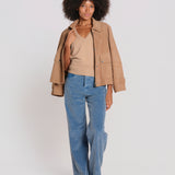 ZELDA pantalone dritto rocciatore ZELDA CORDUROY OLDBLUE true avenue 