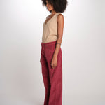 ZELDA pantalone dritto rocciatore ZELDA CORDUROY WINE true avenue 