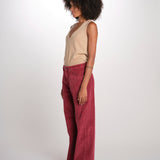 ZELDA pantalone dritto rocciatore ZELDA CORDUROY WINE true avenue 
