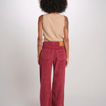 ZELDA pantalone dritto rocciatore ZELDA CORDUROY WINE true avenue 