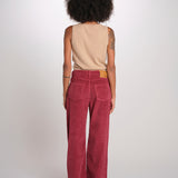 ZELDA pantalone dritto rocciatore ZELDA CORDUROY WINE true avenue 