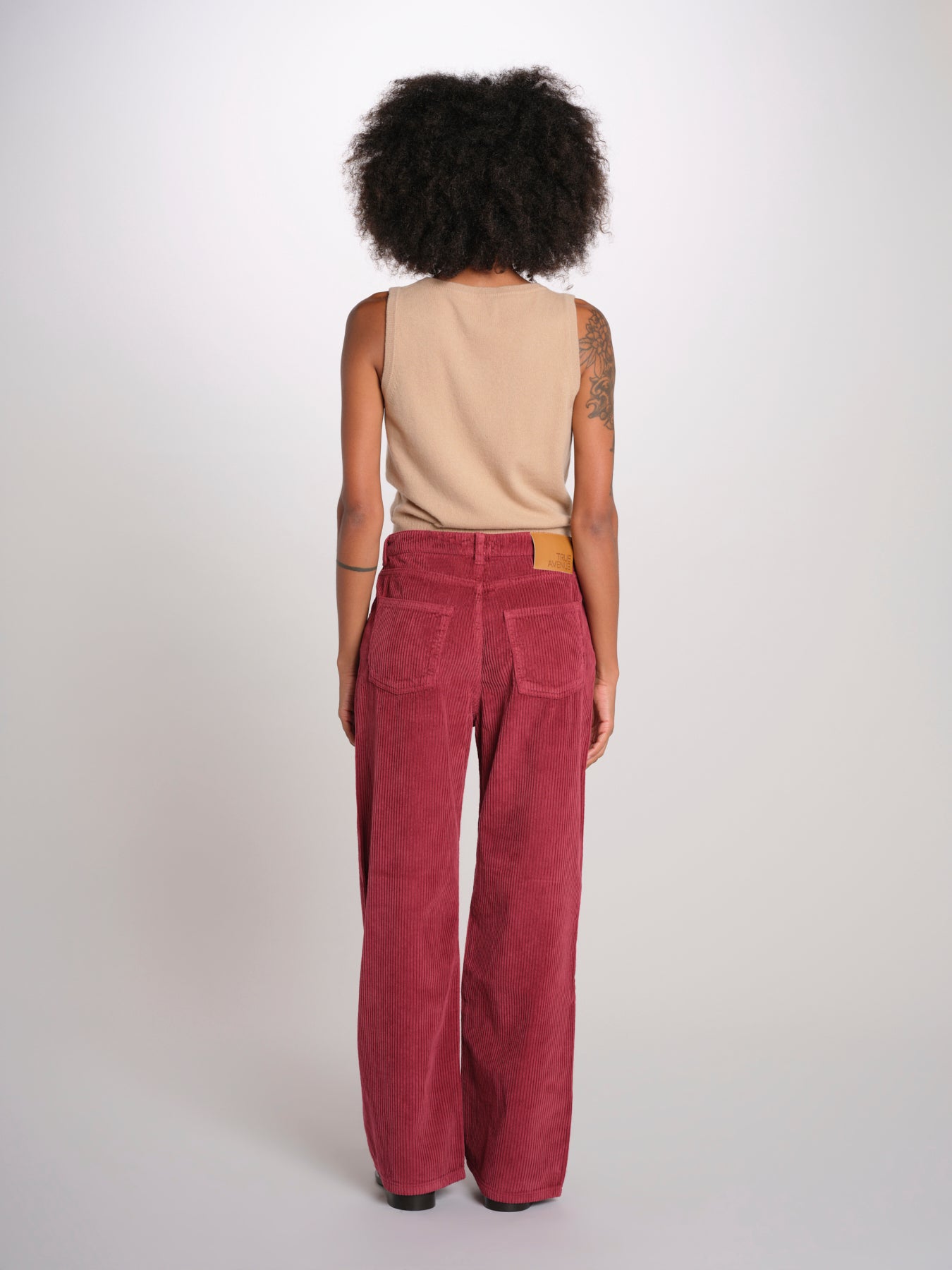 ZELDA pantalone dritto rocciatore ZELDA CORDUROY WINE true avenue 