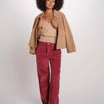 ZELDA pantalone dritto rocciatore ZELDA CORDUROY WINE true avenue 