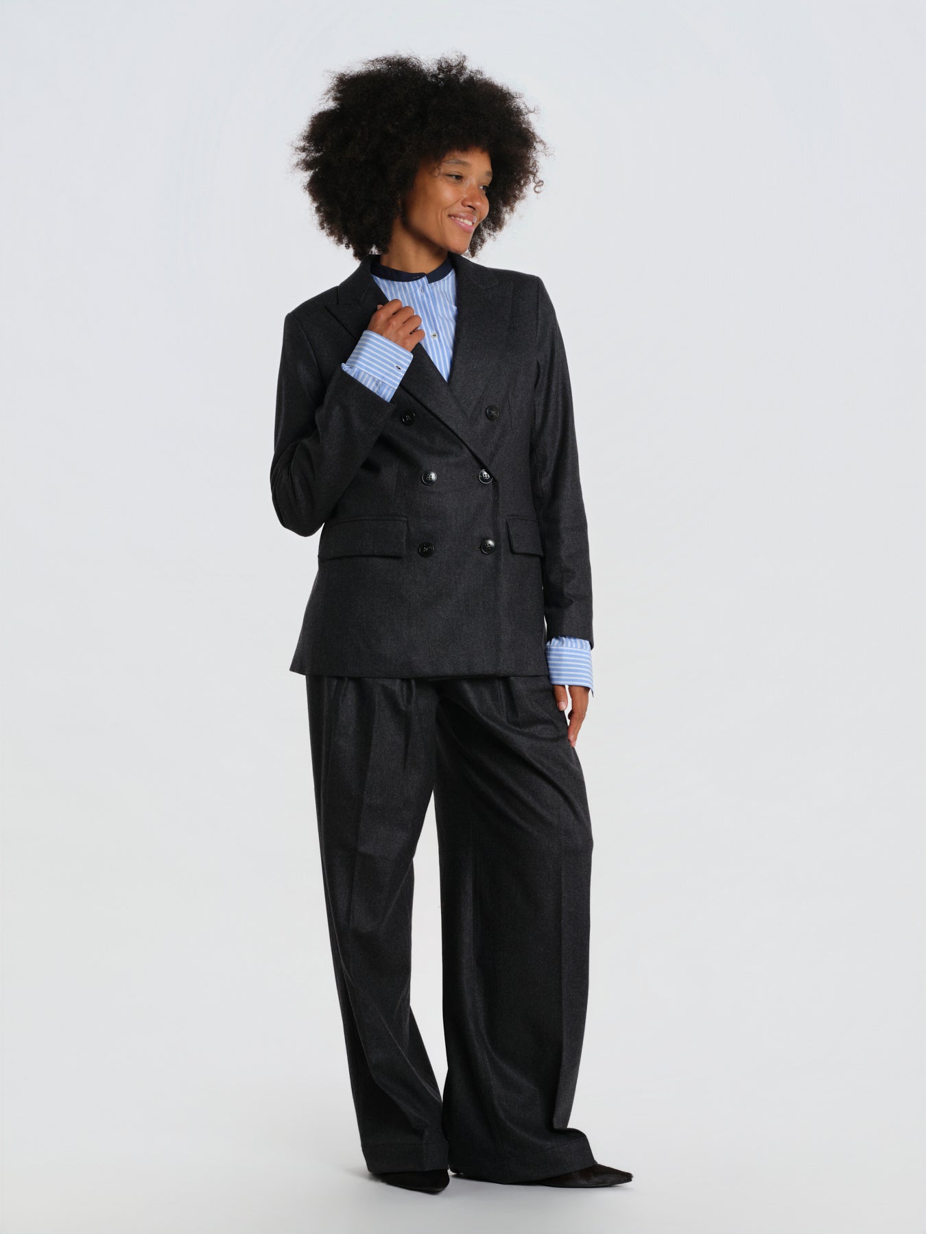  ZINIA WOOLCASHMERE ANTHRACITE true avenue 