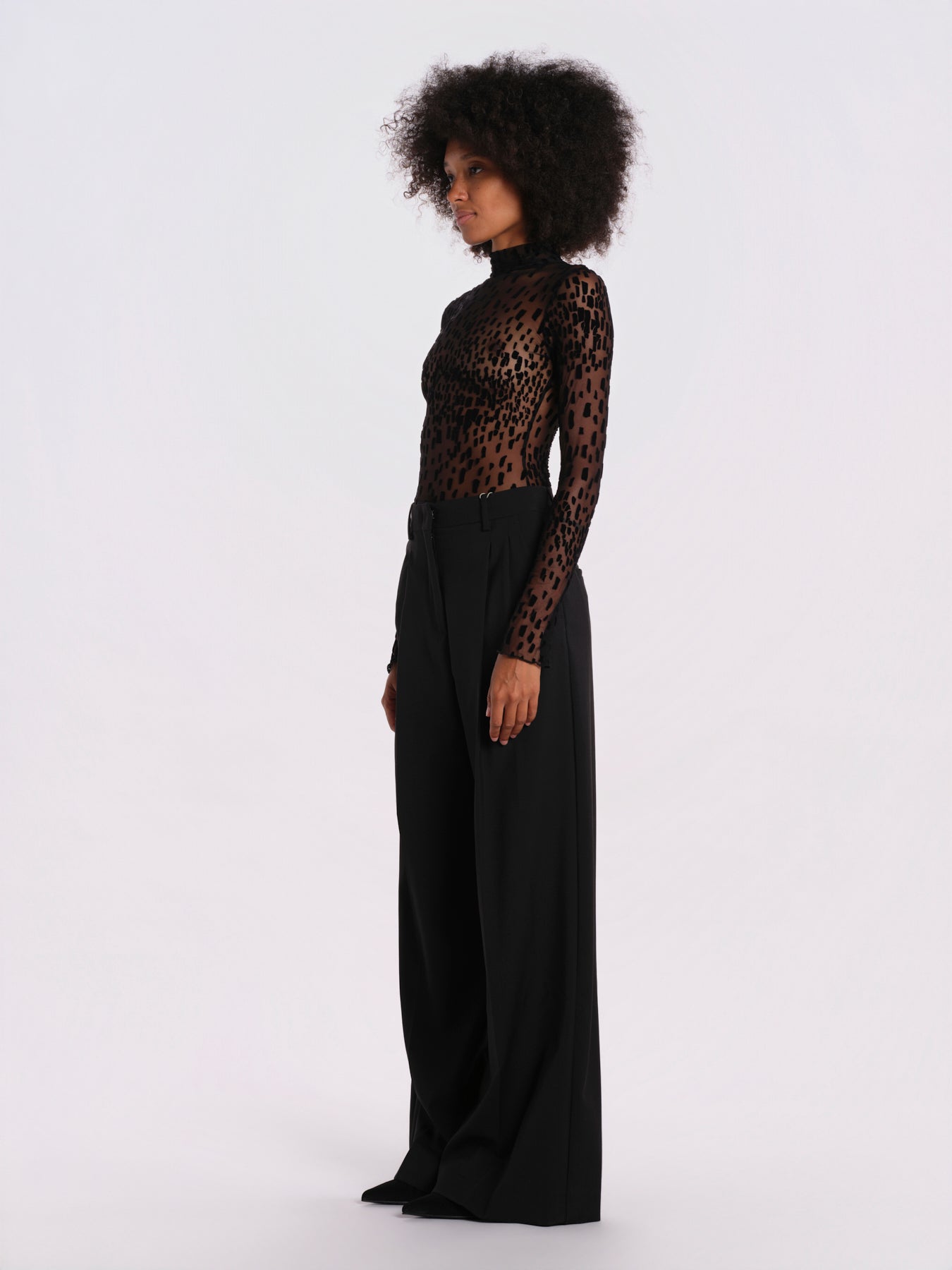 BOUNTY WILD CAT body collo alto devorè BOUNTY-BODYSUIT-WILD-CAT- BLACK undress code 