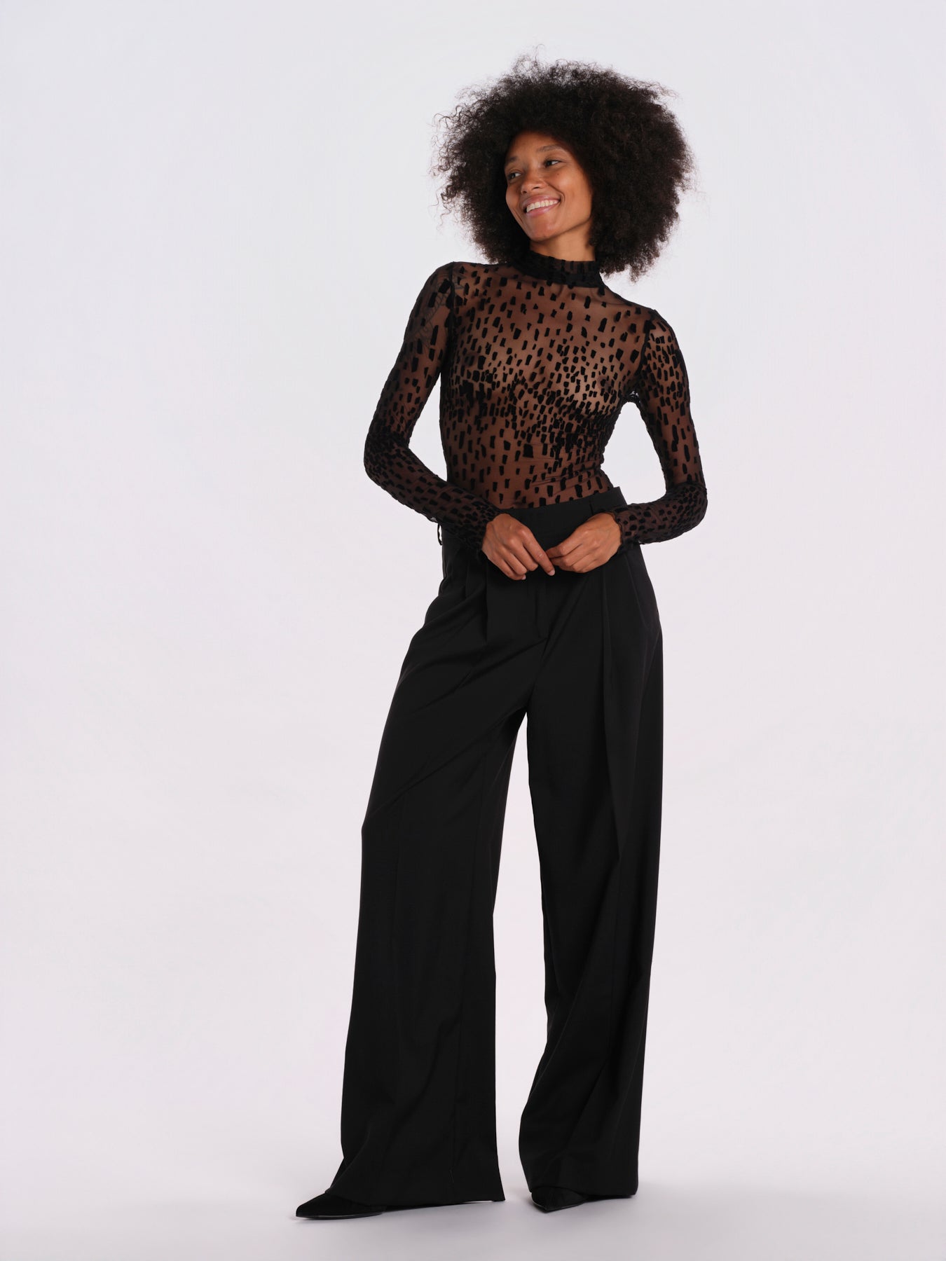 BOUNTY WILD CAT body collo alto devorè BOUNTY-BODYSUIT-WILD-CAT- BLACK undress code 