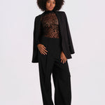 BOUNTY WILD CAT body collo alto devorè BOUNTY-BODYSUIT-WILD-CAT- BLACK undress code 