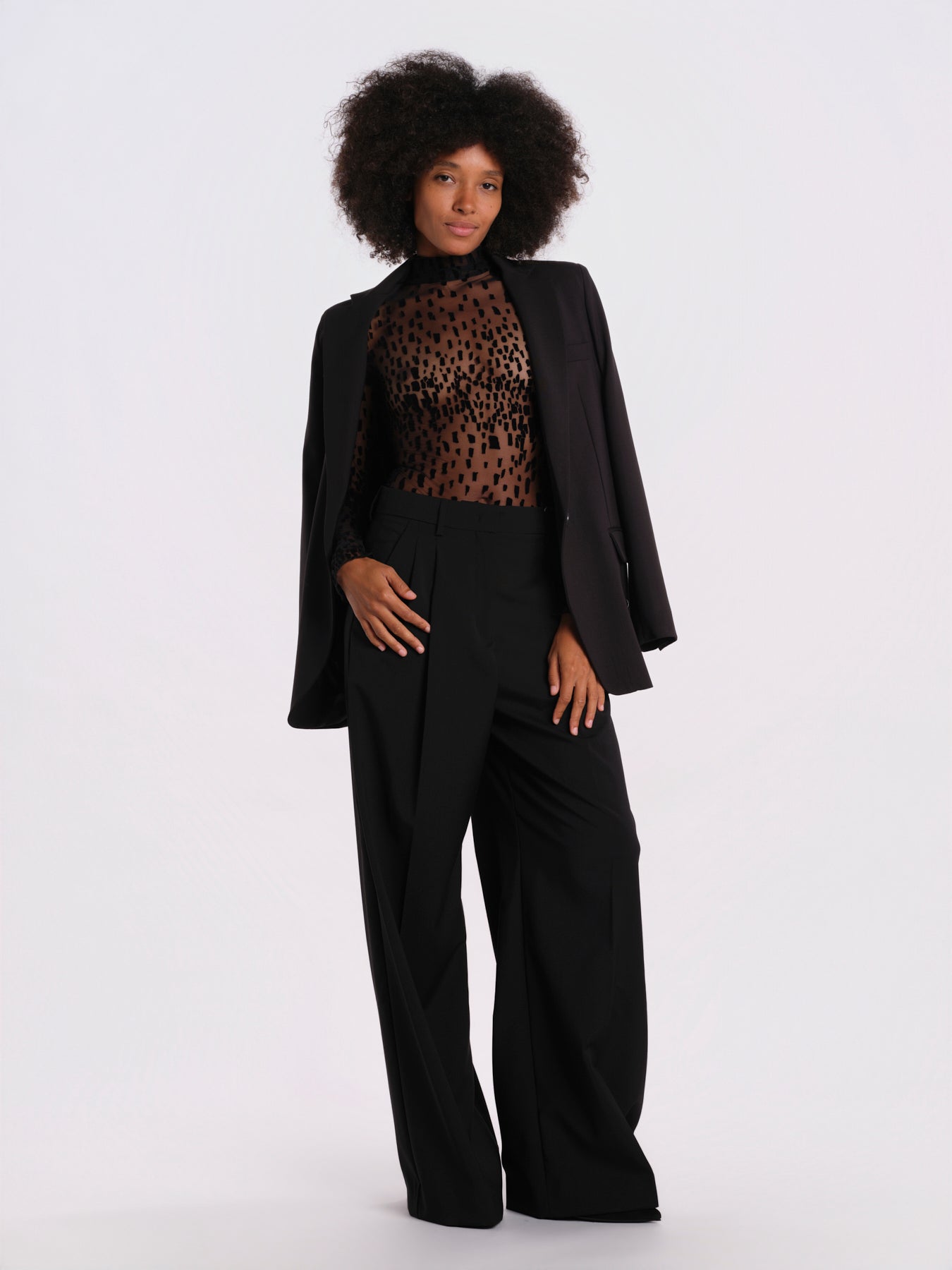 BOUNTY WILD CAT body collo alto devorè BOUNTY-BODYSUIT-WILD-CAT- BLACK undress code 