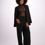 BOUNTY WILD CAT body collo alto devorè BOUNTY-BODYSUIT-WILD-CAT- BLACK undress code 