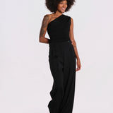 FLAIR body monospalla senza maniche FLAIR-BODYSUIT- BLACK undress code 