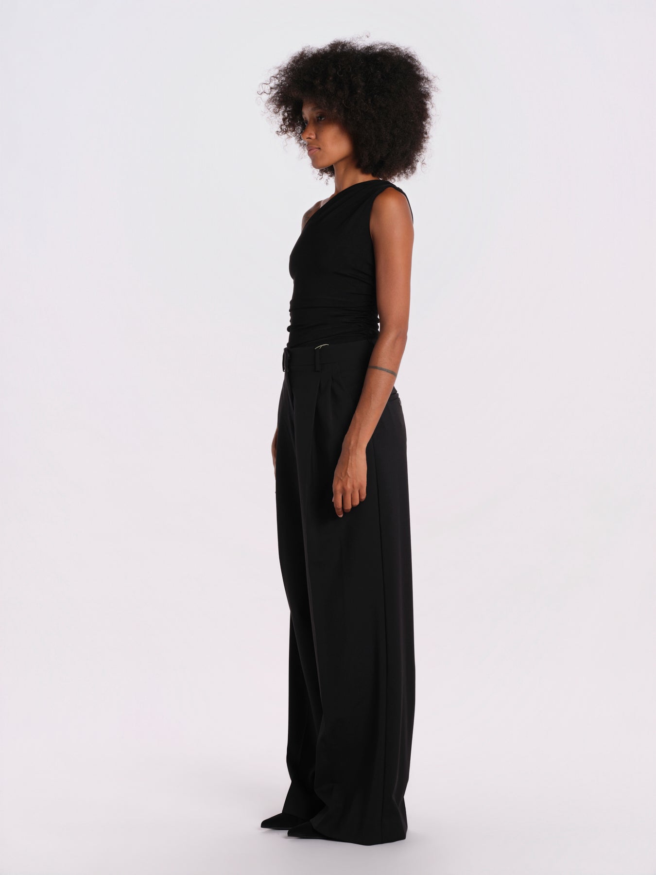FLAIR body monospalla senza maniche FLAIR-BODYSUIT- BLACK undress code 