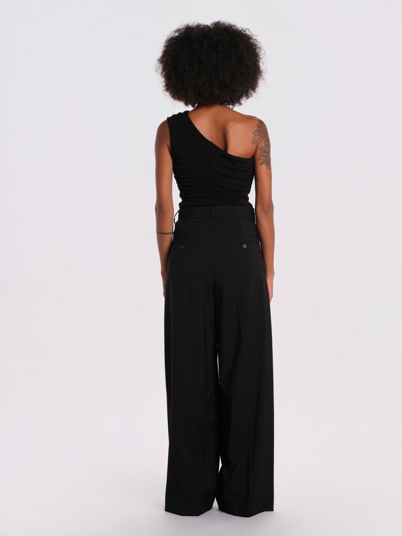 FLAIR body monospalla senza maniche FLAIR-BODYSUIT- BLACK undress code 