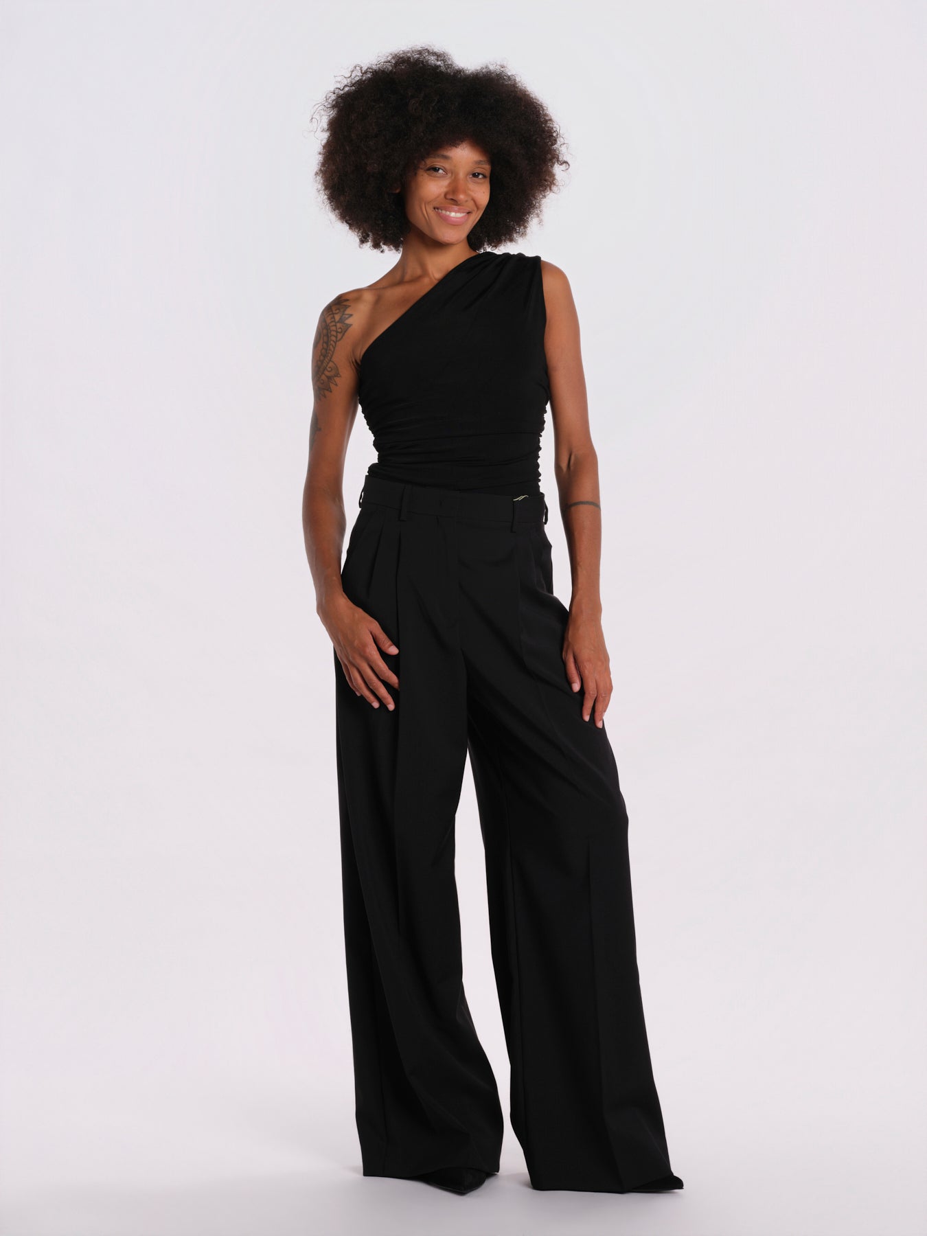 FLAIR body monospalla senza maniche FLAIR-BODYSUIT- BLACK undress code 