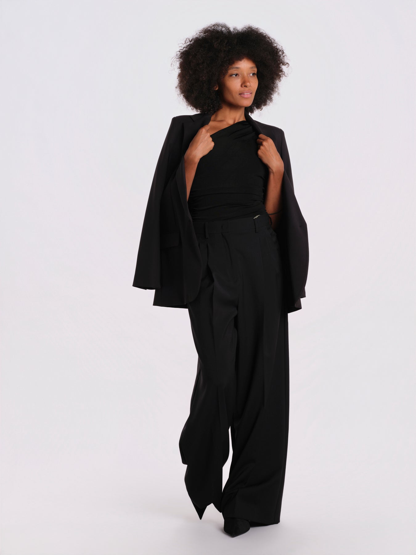 FLAIR body monospalla senza maniche FLAIR-BODYSUIT- BLACK undress code 