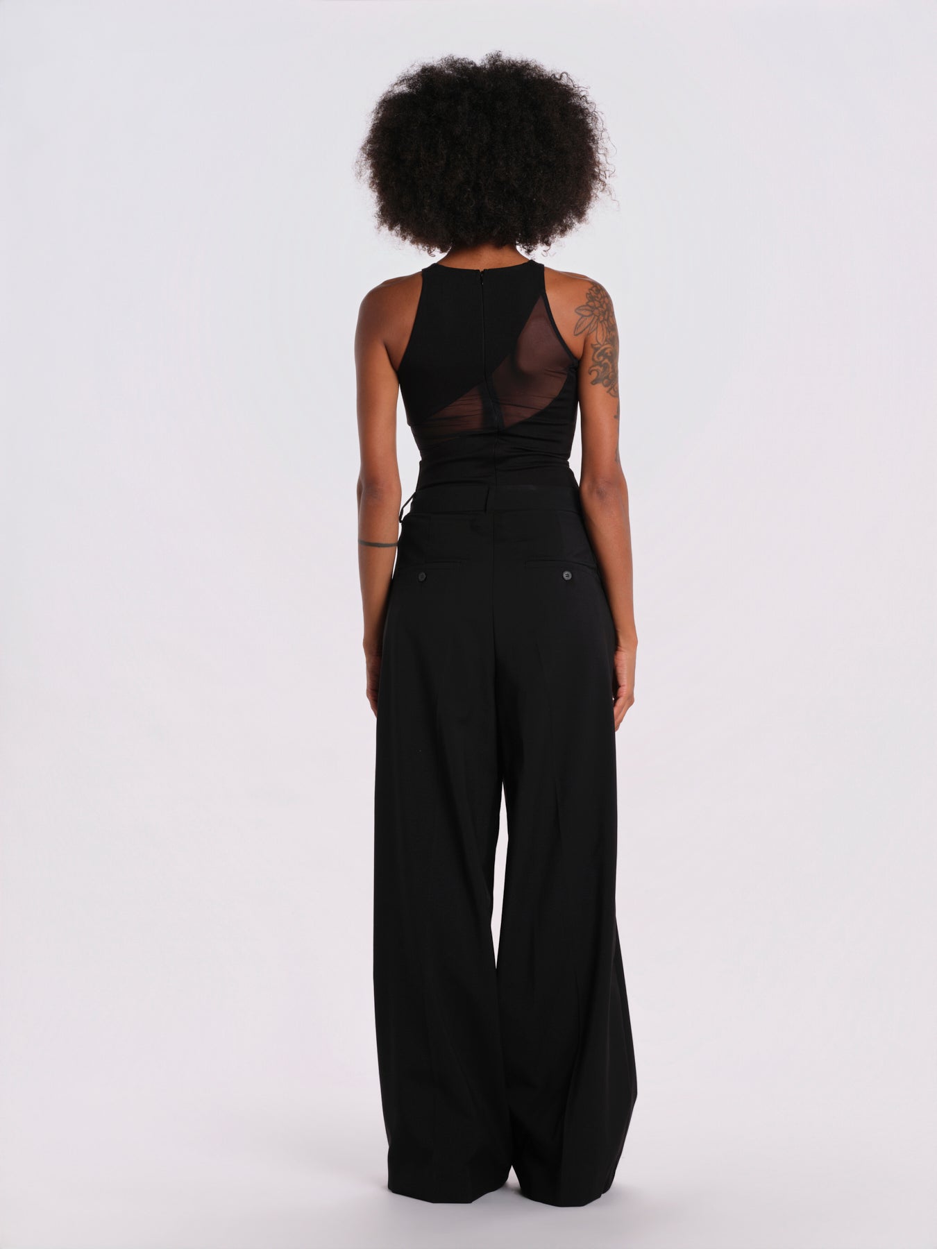 FRONT ROW body senza maniche con mezza onda FRONT-ROW-BODYSUIT- BLACK undress code 