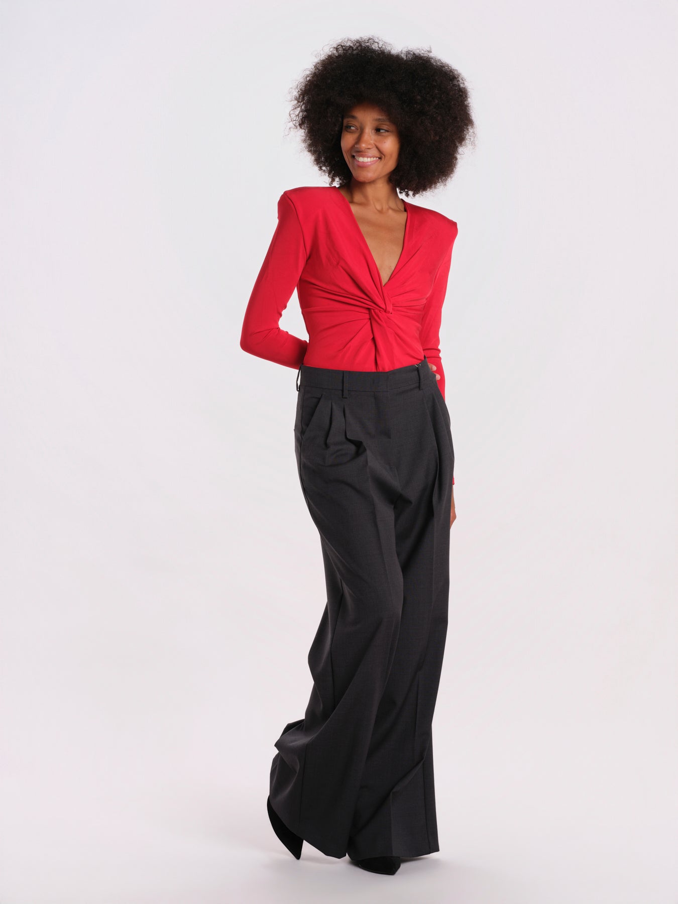 INTUITION body manica lunga con nodo INUITION-BODYSUIT- RED undress code 
