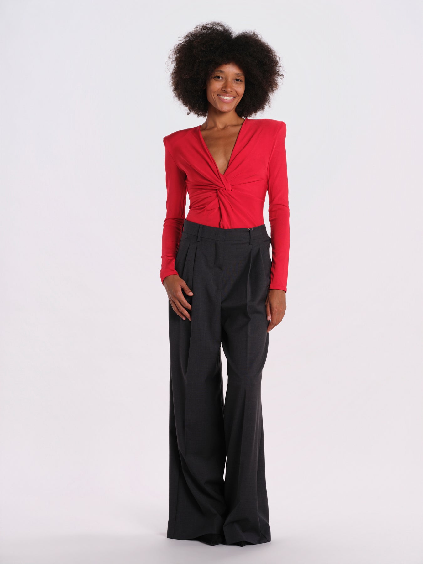 INTUITION body manica lunga con nodo INUITION-BODYSUIT- RED undress code 