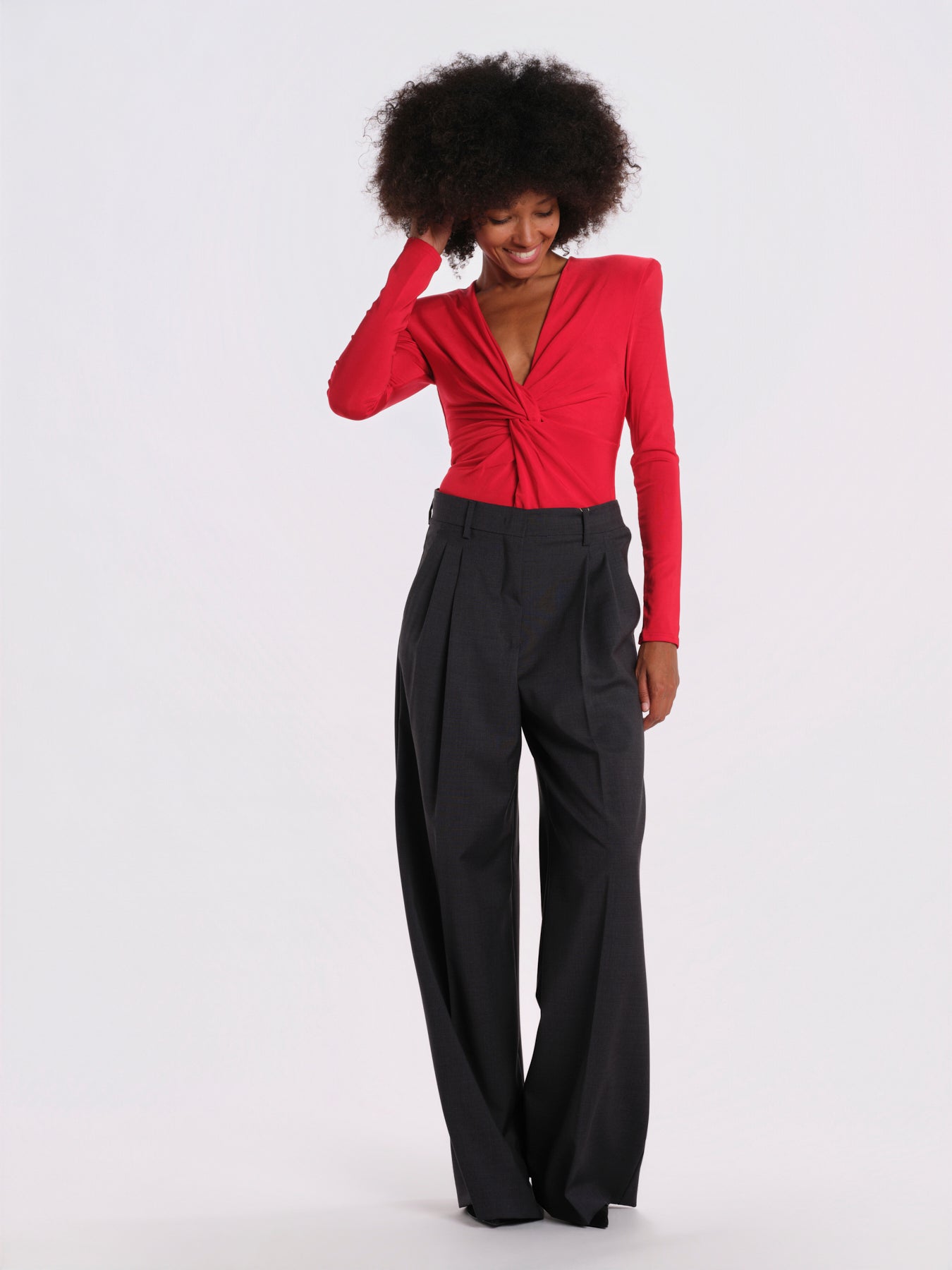 INTUITION body manica lunga con nodo INUITION-BODYSUIT- RED undress code 