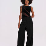 NIGHT CREATURE body senza maniche velluto onde NIGHT-CREATURE-BODYSUIT- BLACK undress code 