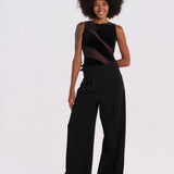 NIGHT CREATURE body senza maniche velluto onde NIGHT-CREATURE-BODYSUIT- BLACK undress code 
