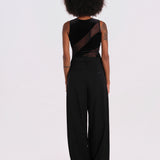 NIGHT CREATURE body senza maniche velluto onde NIGHT-CREATURE-BODYSUIT- BLACK undress code 