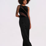 NIGHT CREATURE body senza maniche velluto onde NIGHT-CREATURE-BODYSUIT- BLACK undress code 
