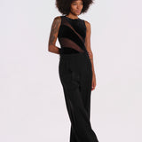 NIGHT CREATURE body senza maniche velluto onde NIGHT-CREATURE-BODYSUIT- BLACK undress code 