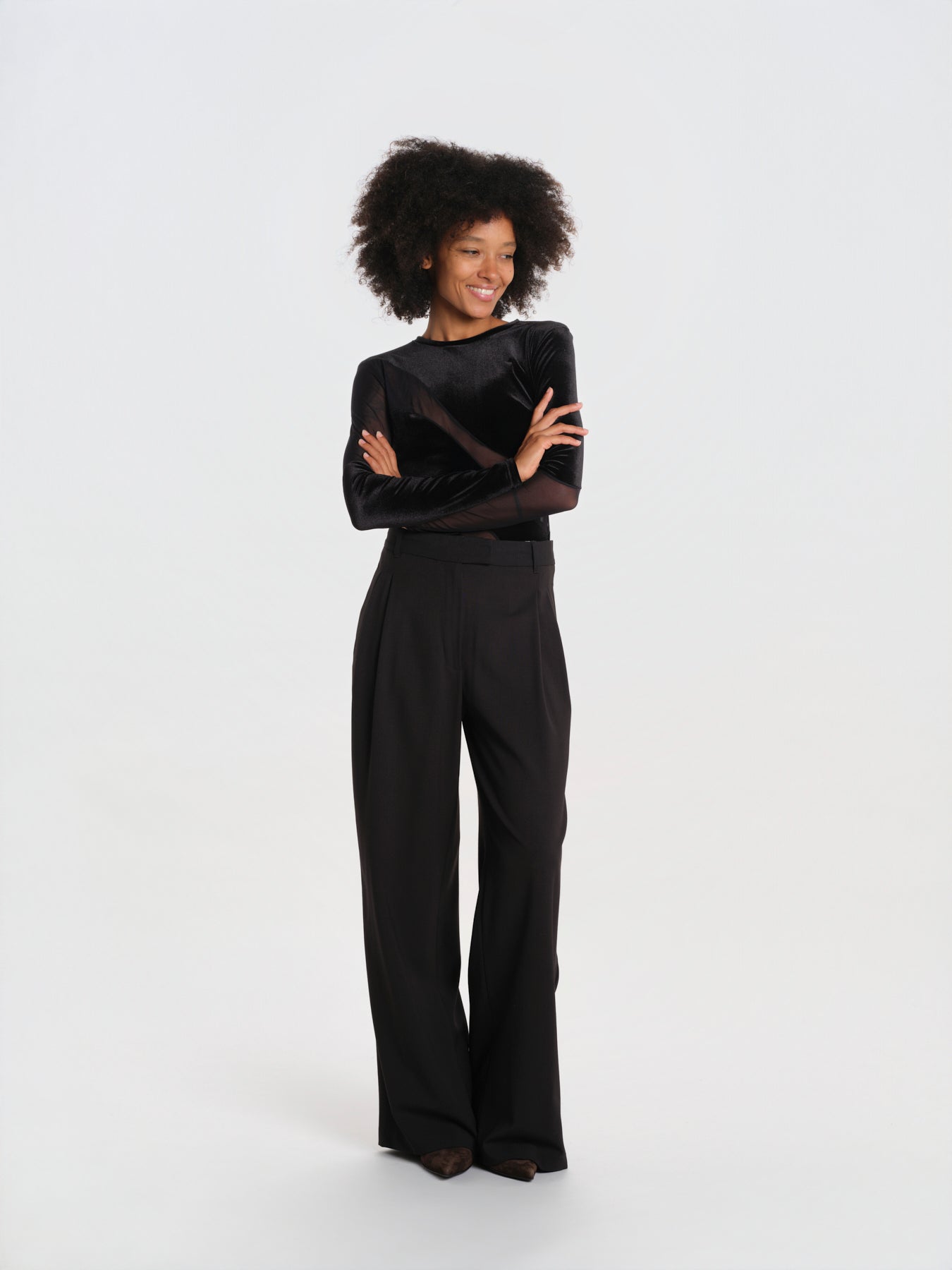 NIGHT CREATURE LONG SLEEVE body manica lunga velluto NIGHT-CREATURE-LONG-SLEEVE-BODYSUIT- BLACK undress code 