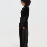 WHISPER body manica lunga scollo a V profondo NOIR-WHISPER-BODYSUIT- BLACK undress code 
