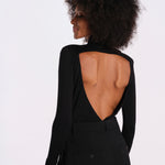 REVERIE body scollato dietro REVERIE-BODYSUIT- BLACK undress code 