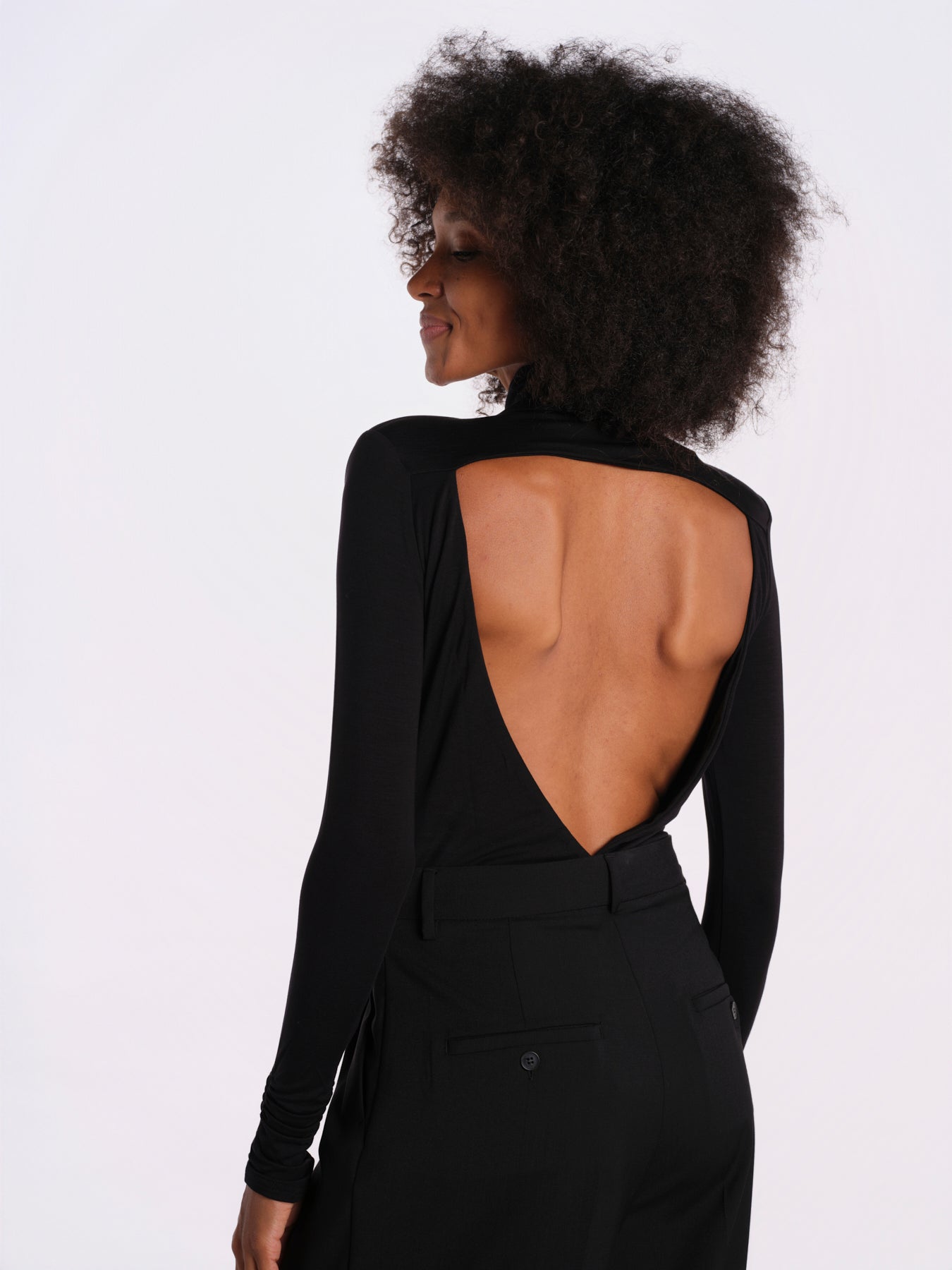 REVERIE body scollato dietro REVERIE-BODYSUIT- BLACK undress code 