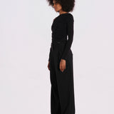 SWEETEST THING body manica lunga scollo asimmetrico SWEETEST-THING-BODYSUIT- BLACK undress code 