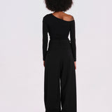 SWEETEST THING body manica lunga scollo asimmetrico SWEETEST-THING-BODYSUIT- BLACK undress code 
