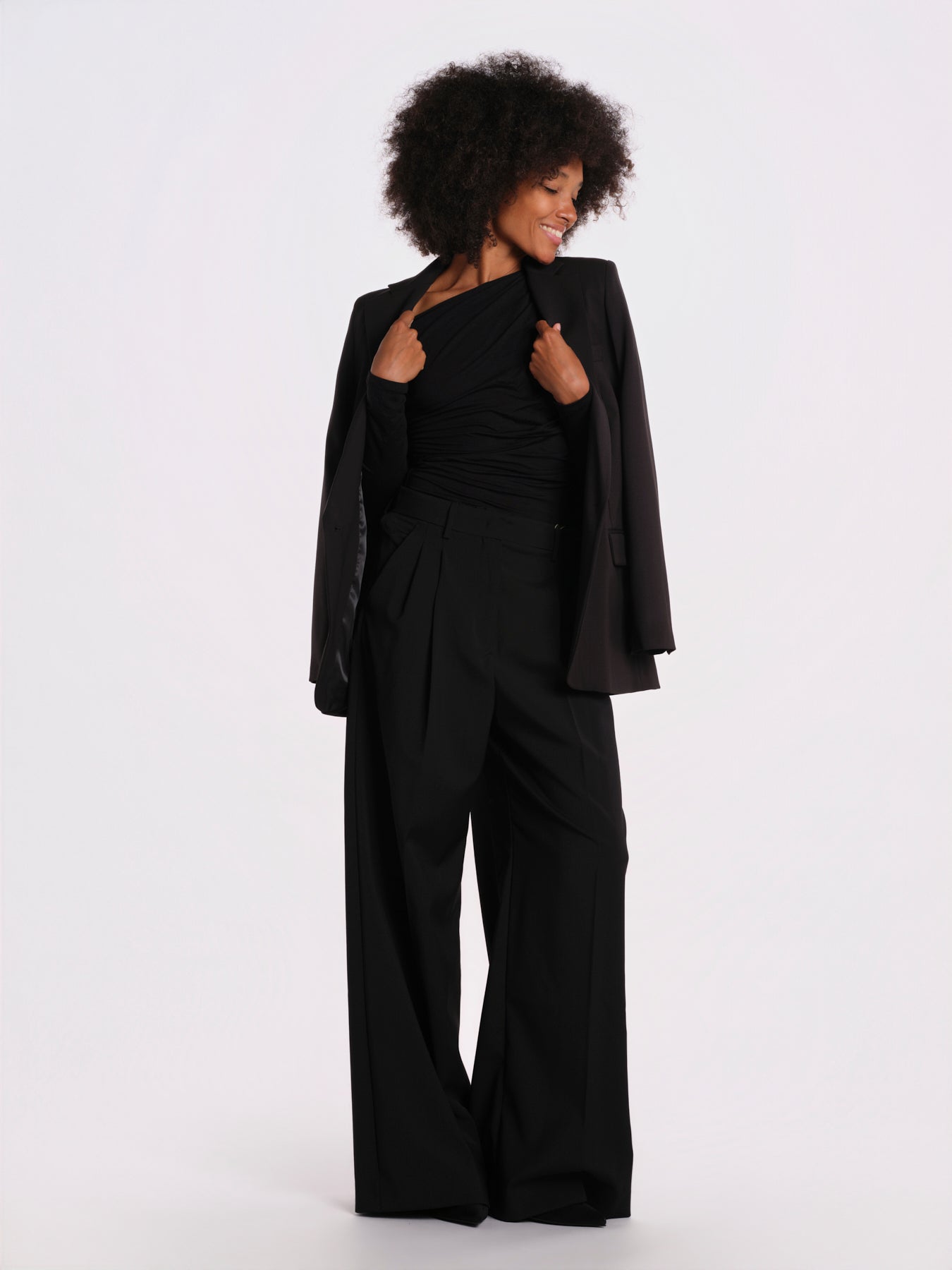SWEETEST THING body manica lunga scollo asimmetrico SWEETEST-THING-BODYSUIT- BLACK undress code 