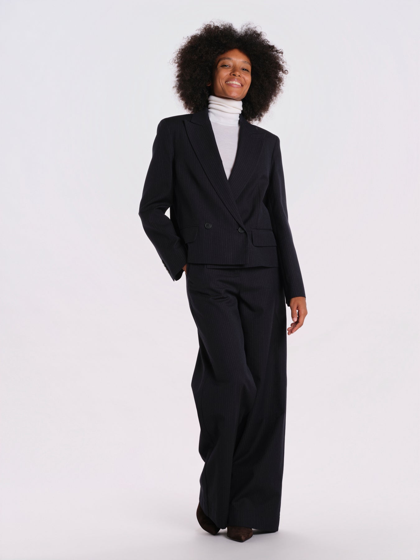 CANAPA blazer doppiopetto gessato cropped 2625046062600 001 weekend maxmara 