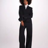 CANAPA blazer doppiopetto gessato cropped 2625046062600 001 weekend maxmara 