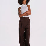 ADELFI pantalone doppia pences tela 2625136032600 013 weekend maxmara 