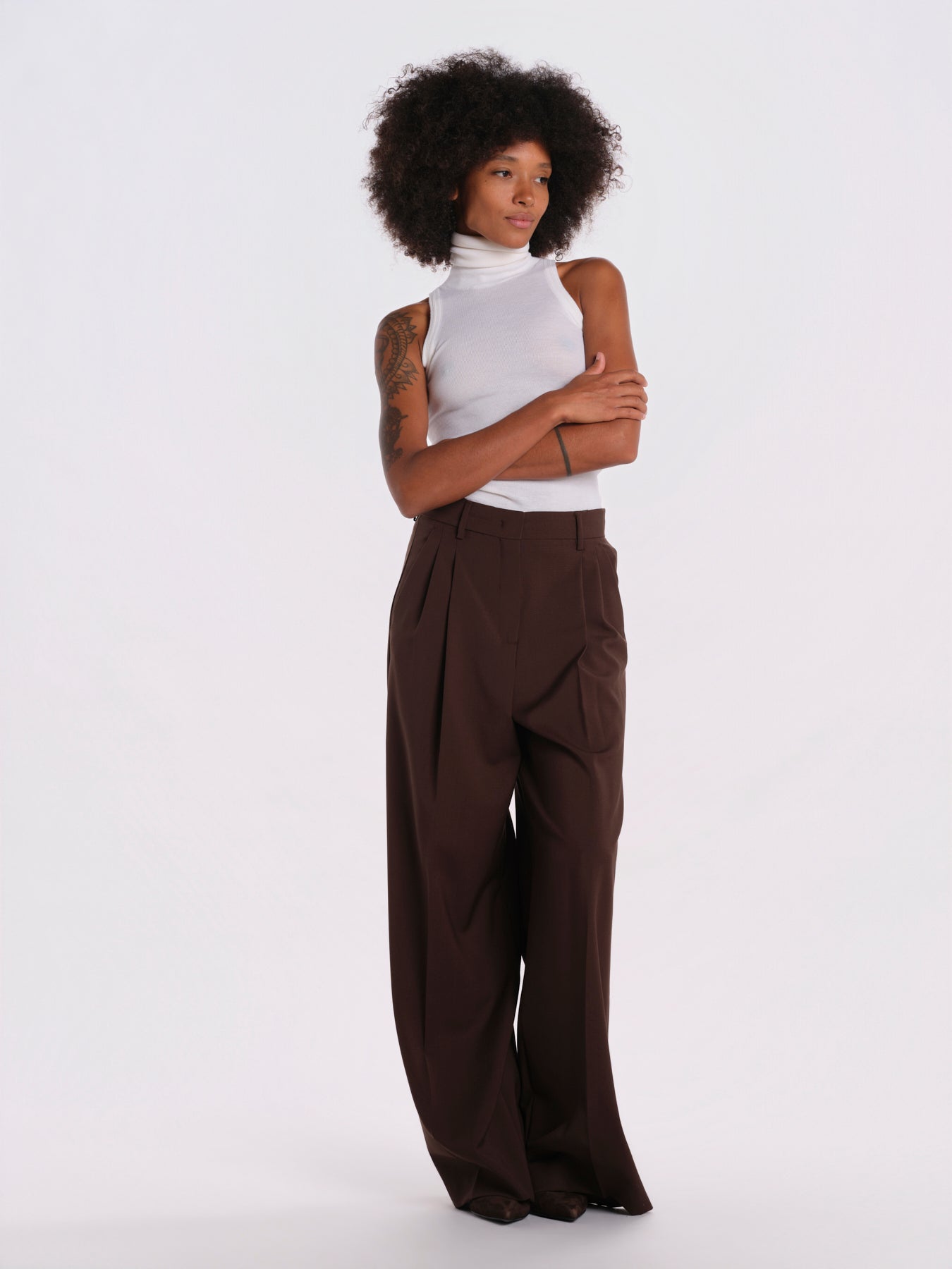 ADELFI pantalone doppia pences tela 2625136032600 013 weekend maxmara 