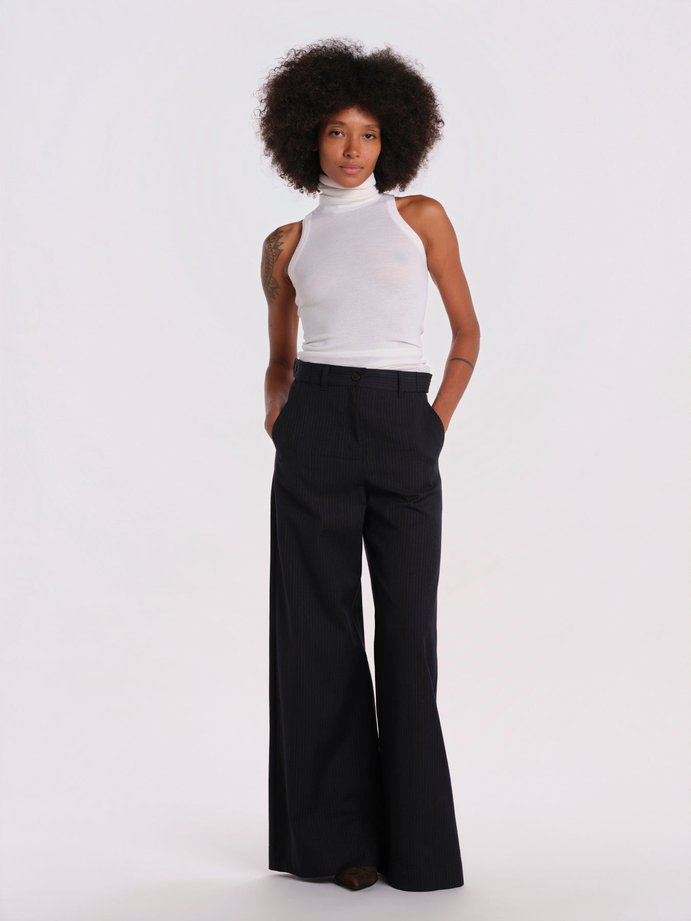 BRAVO pantalone dritto gessato 2625136092600 001 weekend maxmara 