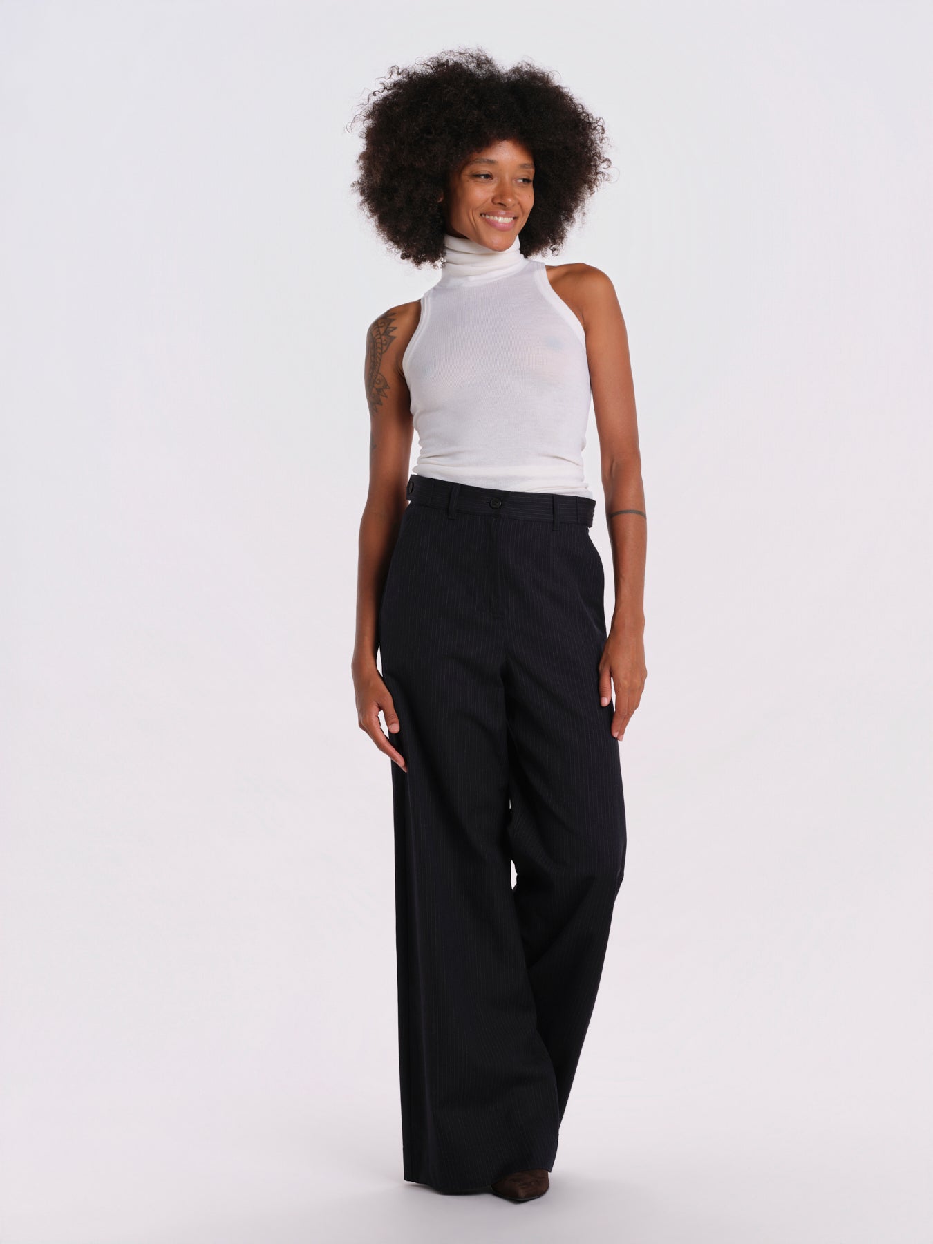 BRAVO pantalone dritto gessato 2625136092600 001 weekend maxmara 