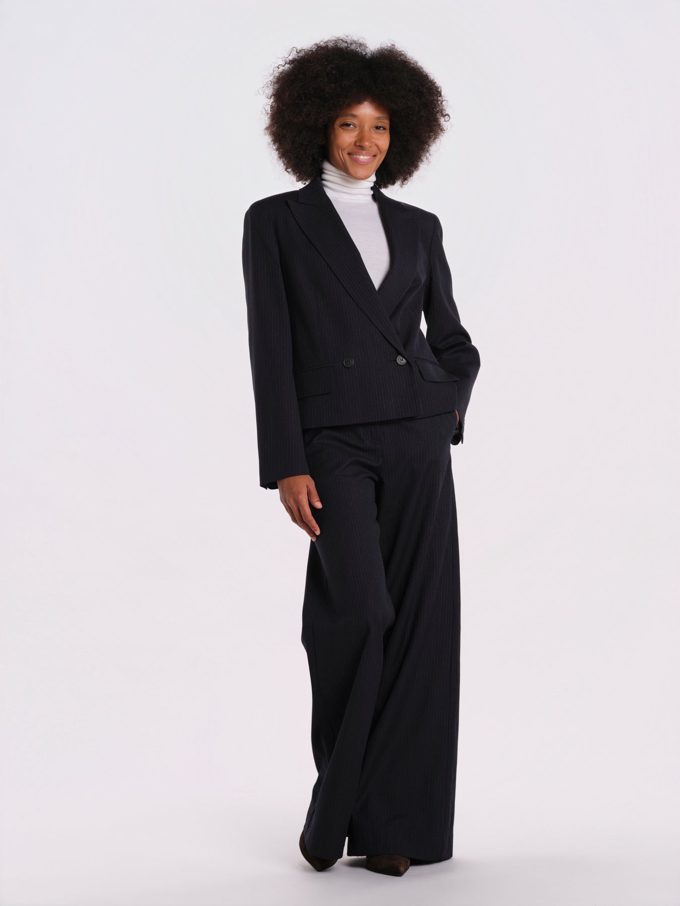 BRAVO pantalone dritto gessato 2625136092600 001 weekend maxmara 