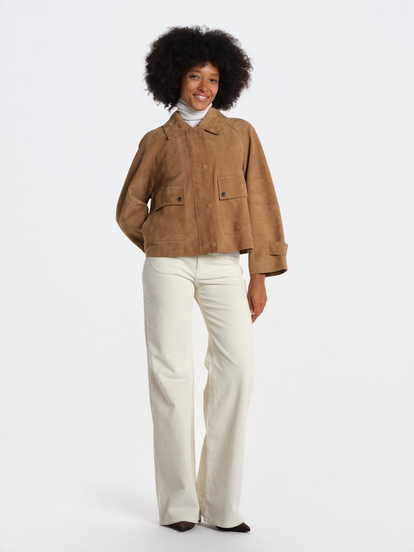 ABITO field jacket in camoscio 2625446061600 001 weekend maxmara 
